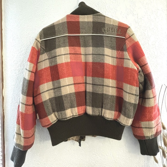 Vintage O’Neill // Puffy Bomber Jacket in Red Plaid - Picture 2 of 7